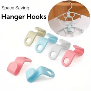 20 Pack Heavy Duty Hanger Connector Hooks, Space Saving Closet Clothes Organizer, Stackable Hanger Accessory for Wardrobe Storage