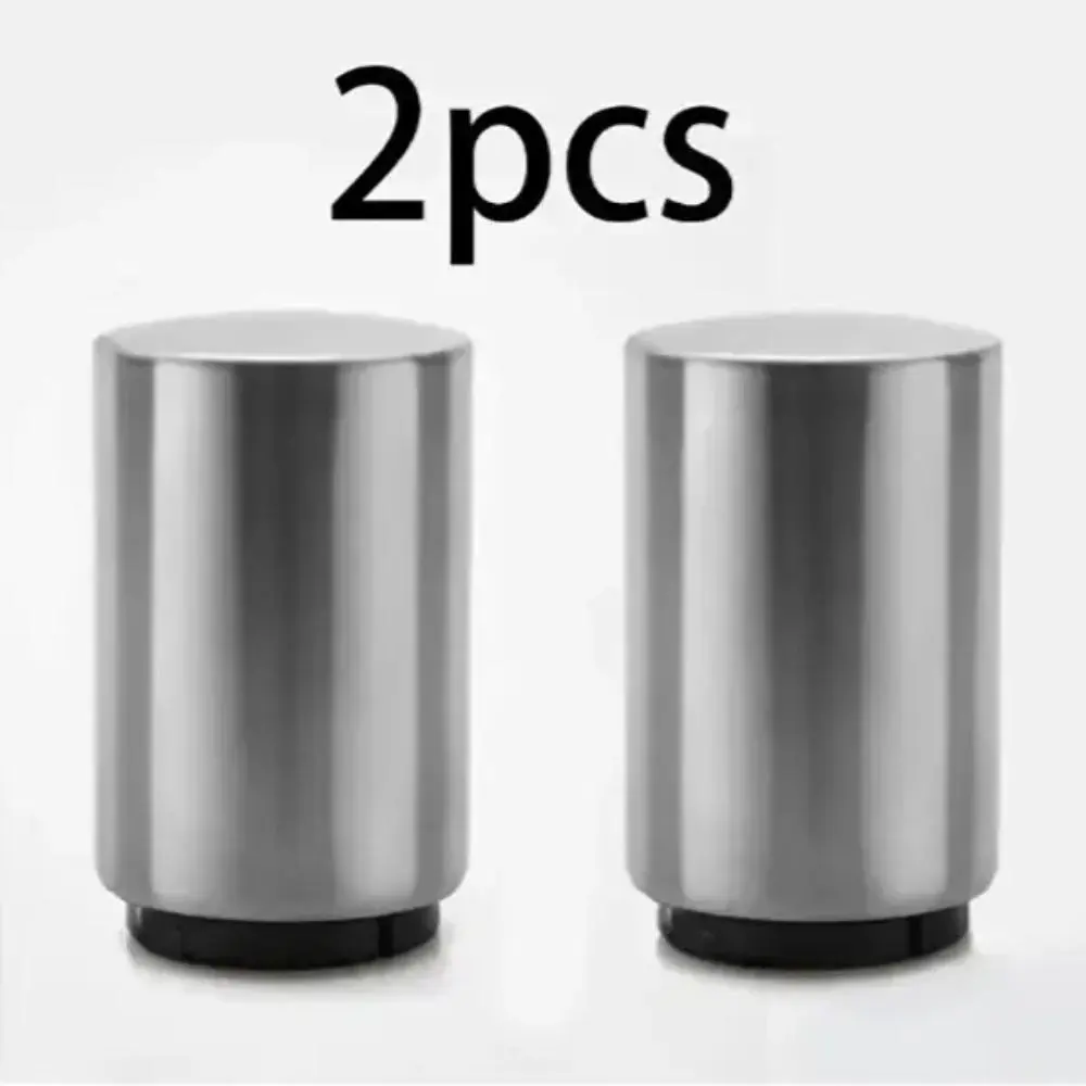 Stainless Steel 2-Piece Bottle Opener Set - Automatic Push-Down Bag Accessory with Magnetic Cap Catcher, 2pcs Automatic Design for Home Bar, Camping Use, Bartender Tool