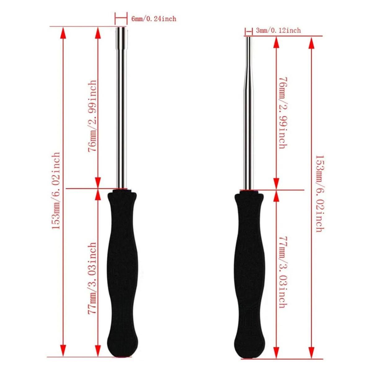 Carburetor Adjustment Tool Kit 10 Pcs Screwdrivers for Common 2 Cycle Small Engine, Trimmer Weed Eater Chainsaw Carb Tune up Adjusting Hand Tool