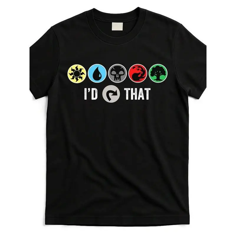 Men's T-Shirt - Gathering Magic Guild Graphic Tee With "I'D THAT" Text - Casual Shirt For MTG Fans,  Adult Gaming Apparel