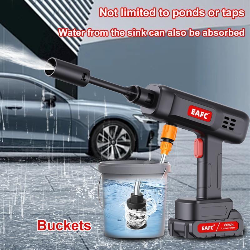 Portable High Pressure Car Washing Water Gun, Car Wash Sprayer, 1 Count Multifunctional Wireless Rechargeable High Pressure Water Gun, Suitable for Car, Floor Washing