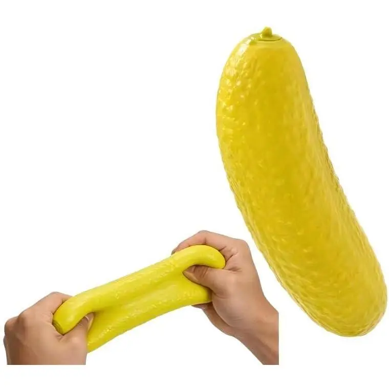 Jumbo Pickle Squíshy Toy, Stretchy Slow Rebound Fidget Toy, Pickle Squíshy Toys,Soft Texture and Funny Design,Unique Party Favor