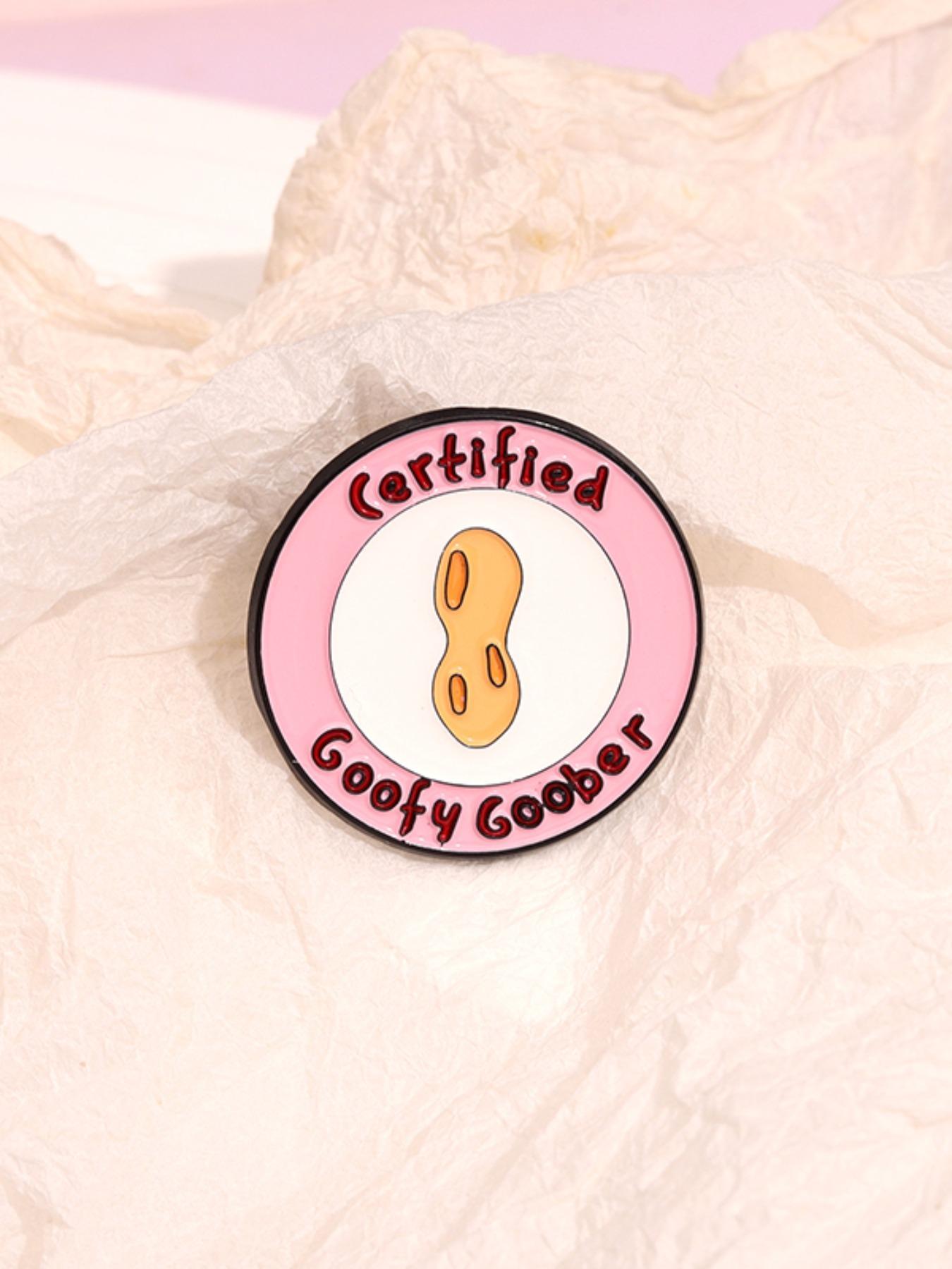 Cartoon Peanut & Letter Design Brooch, Cute Cartoon Badge for Backpack & Clothes Collar, Fashion Charm Pin Accessories for Women & Men, Girl Jewelry Accessories, Durable Metal Pins, Fashion Accessory