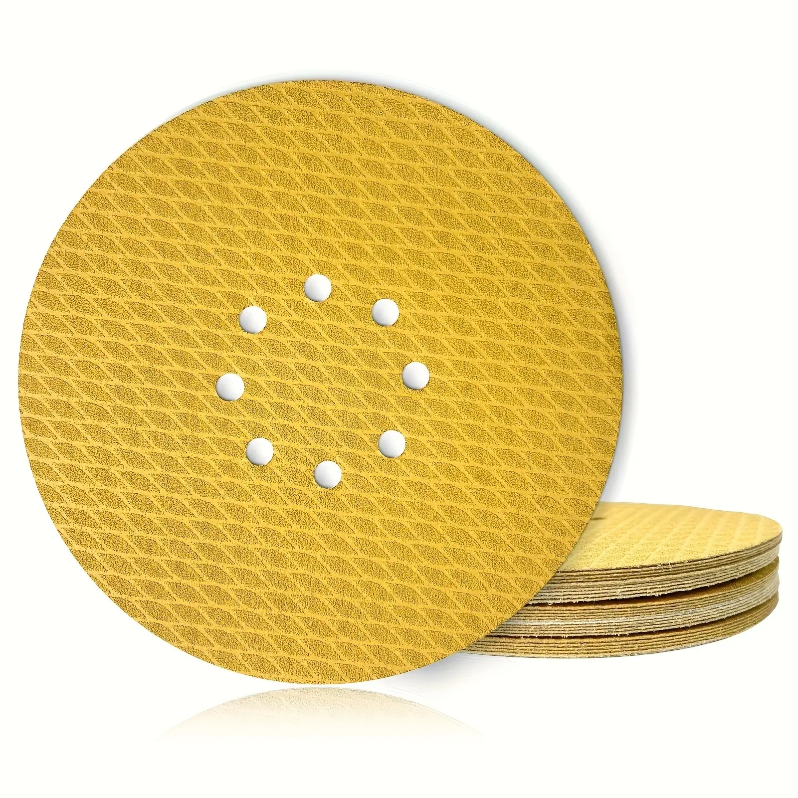 20 Sheets 9-Inch 8-Hole Diamond Sandpaper, Zirconia Alumina Multi-Grain, Compatible with Track Sander Suitable for Wood/metal/auto Polishing