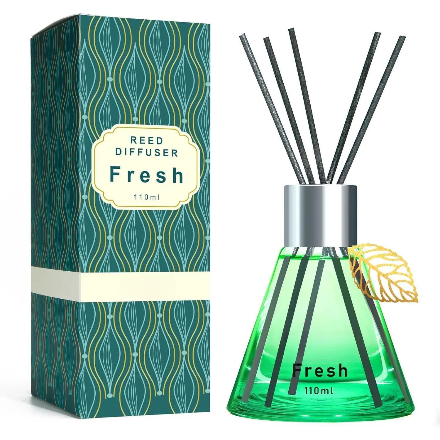 Reed Diffuser Set,  Scented Diffuser for ,   Scent Essential Oil Stick Diffuser for Room Shelf Decor, 3.4 oz