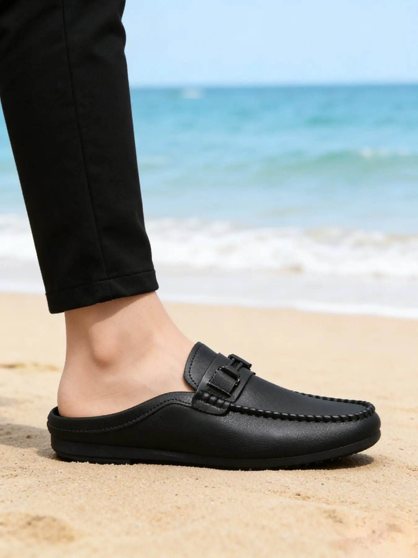 2026 High-end Black Slip-on Loafers, Men's Shoes for Commuting and Dating, Durable Fashion Casual Shoes, Driving Moccasins, Comfortable for Driving, Footwear