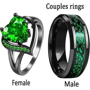 Women's Engagement Ring | Heart-Shaped Promise Ring (For Your Beloved) | Mother's Day Gift | Gothic-Style Wedding Ring | Statement Ring