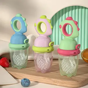 3-Pack Baby Fruit Feeder Teether Set, Silicone Food Dispenser Spoon with Rotating Push Design, BPA-Free Fresh Fruit & Puree Feeding Tool for Infants, Self Feeding, Baby Led Weaning, Home, Travel & Everyday Use
