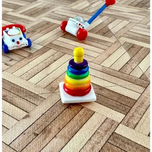 1:12 Scale Dollhouse Miniature Baby Rock-a-Stack Ring Stacking Toy, 1/12 Doll House Infant Children Play Toys (Rings Cannot Remove)