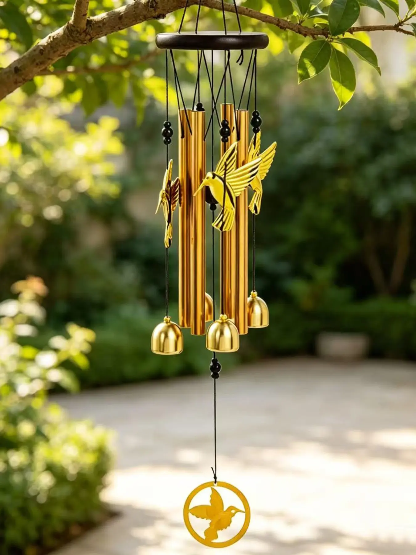 Outdoor Sunflower Wind Chime, Aluminum Sunflower Gift for Home, Garden, Patio Decor, Get Well Soon, Birthday, Memorial Wind Chime
