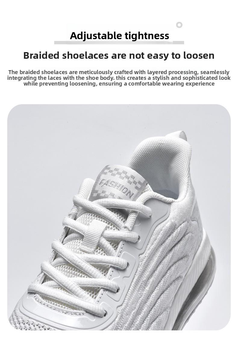 Mesler Men's Sporty Solid RoundToe Laces Trainers, Fashionable Lace UpFront Mesh Breathable Comfortable Sports Air Running Shoes Sporty Lightweight Breathable Running Shoes For Exercise & Daily Wear