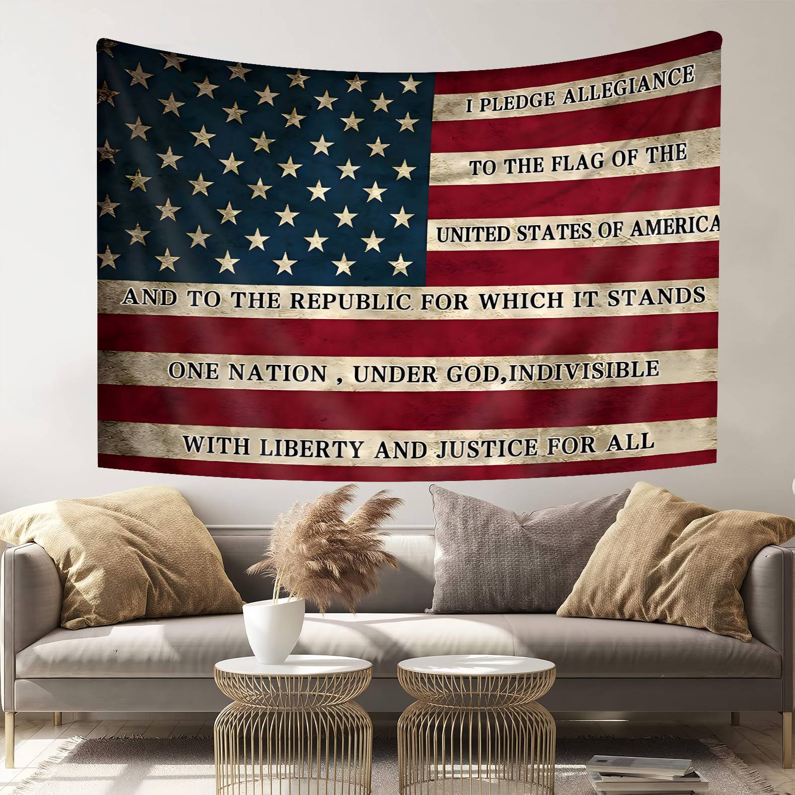 1pc Independence Day Tapestry, 4th Of July Tapestry, Large Patriotic Tapestry for Wall Decor, 28.7*37.4inch/59*78.74inch, Patriotic Wall Decor, Patriotic Home Decor, Independence Day Party Supplies, Fourth Of July Decorations