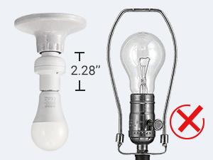 SQ-PNC004 Remote Control Light Bulb Socket, Wireless Light Switch for Pull Chain Light Fixture, Remote Light Socket E26 E27 Bulb Base with Wall Mounted Wireless Controller, No Wiring, ETL Listed