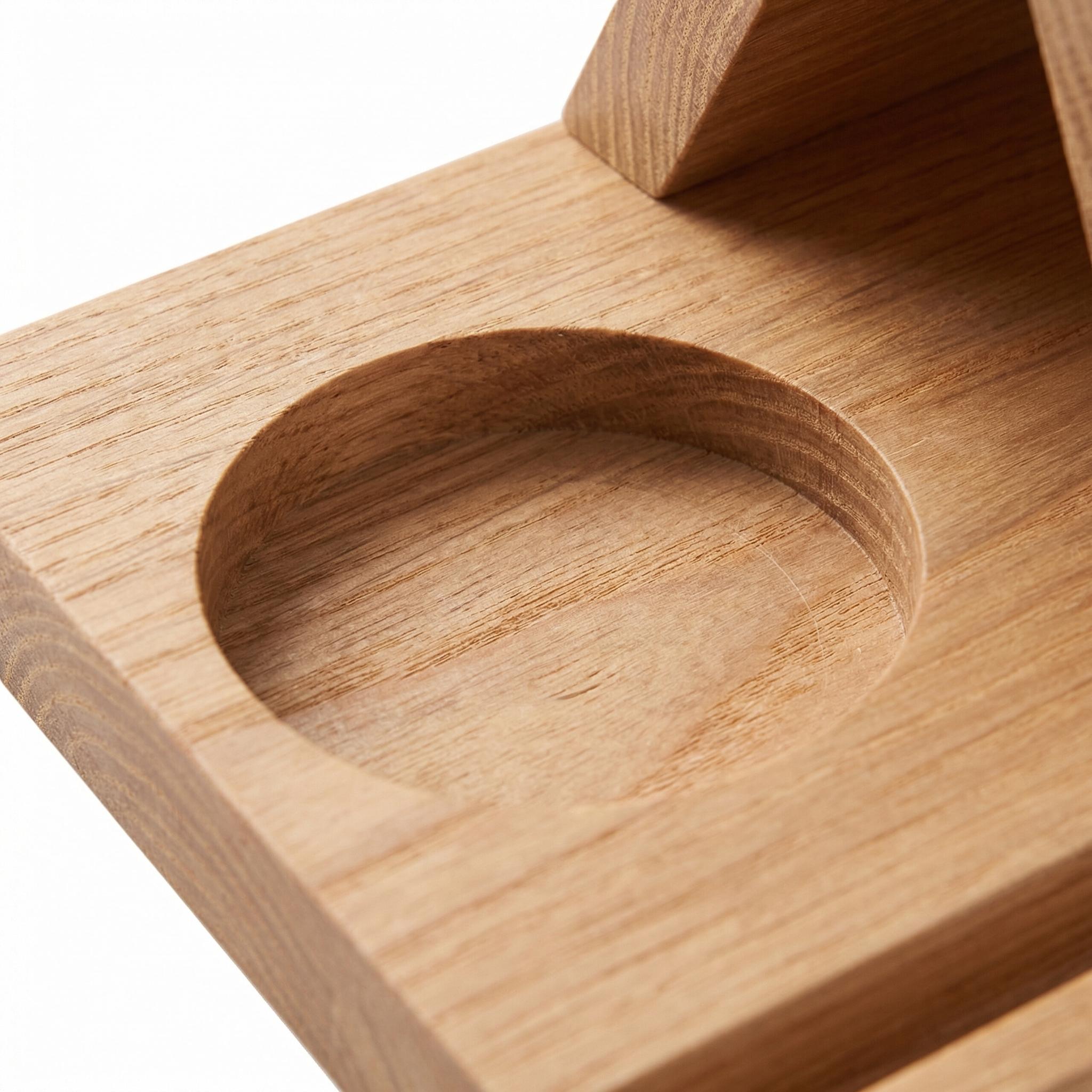 Handcrafted Solid Wood Triangle Book Rest with Cup Holder |   2-in-1 Wooden Bookmark Stand & Coffee Tray |   Aesthetic Bookworm Gift for Readers |   2026 National Reading Month Essential