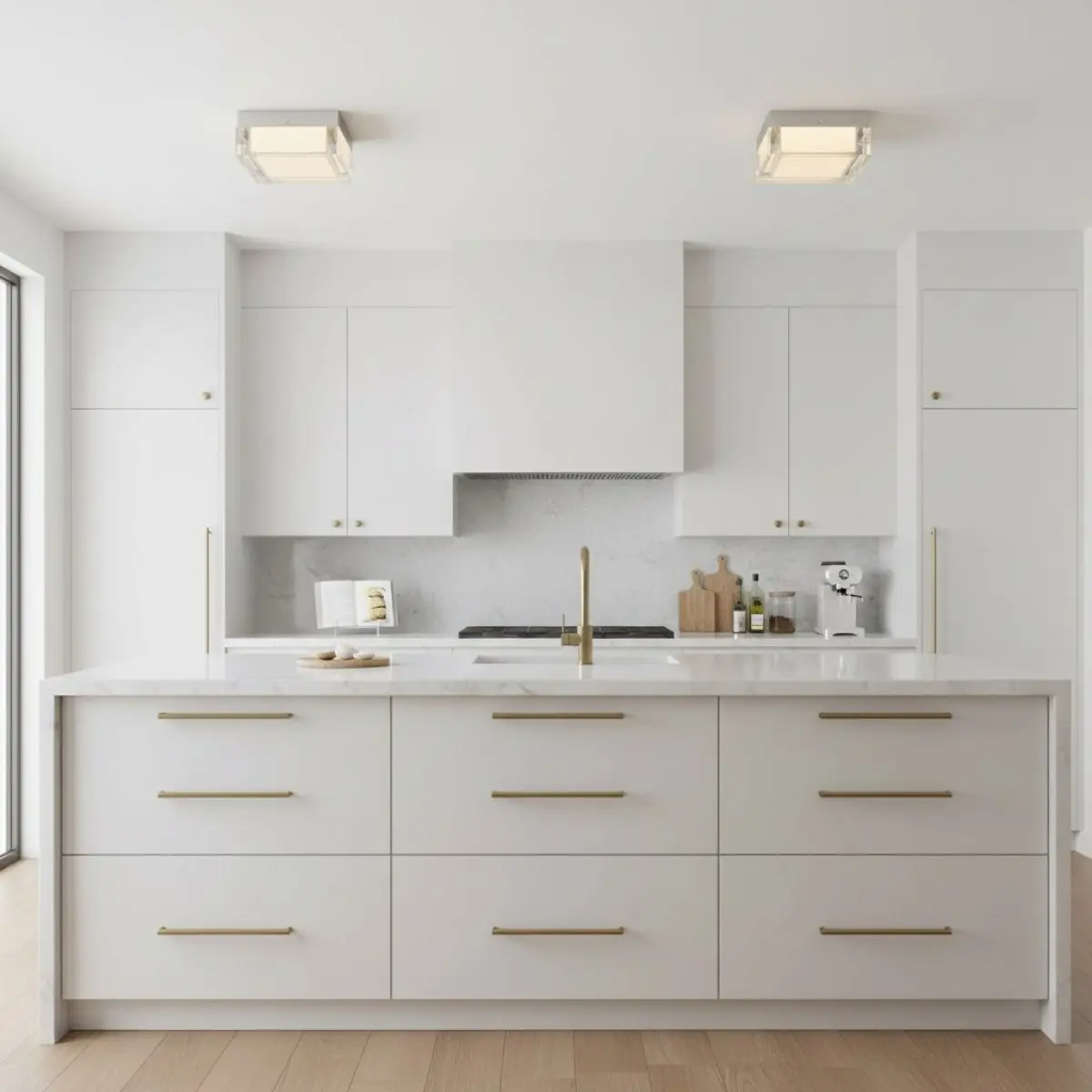 5-inch Chrome Integrated LED Flush Mount