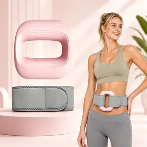 2026 New Portable Vibrations Cordless Fascial Ring for Whole Body - 6 Speed Levels Neck & Shoulder Muscle Relief Deep Tissue Percussive Massager for Relaxation Pink & Gray Design Summervibes