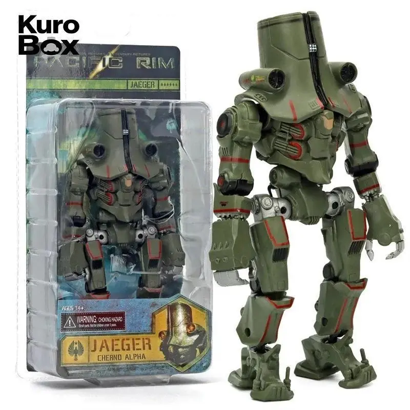 Pacific Rim Cherno Alpha Jaeger Articulated Plastic Mecha Collectible Toy, Desktop Model Decoration for Mecha Fans, None