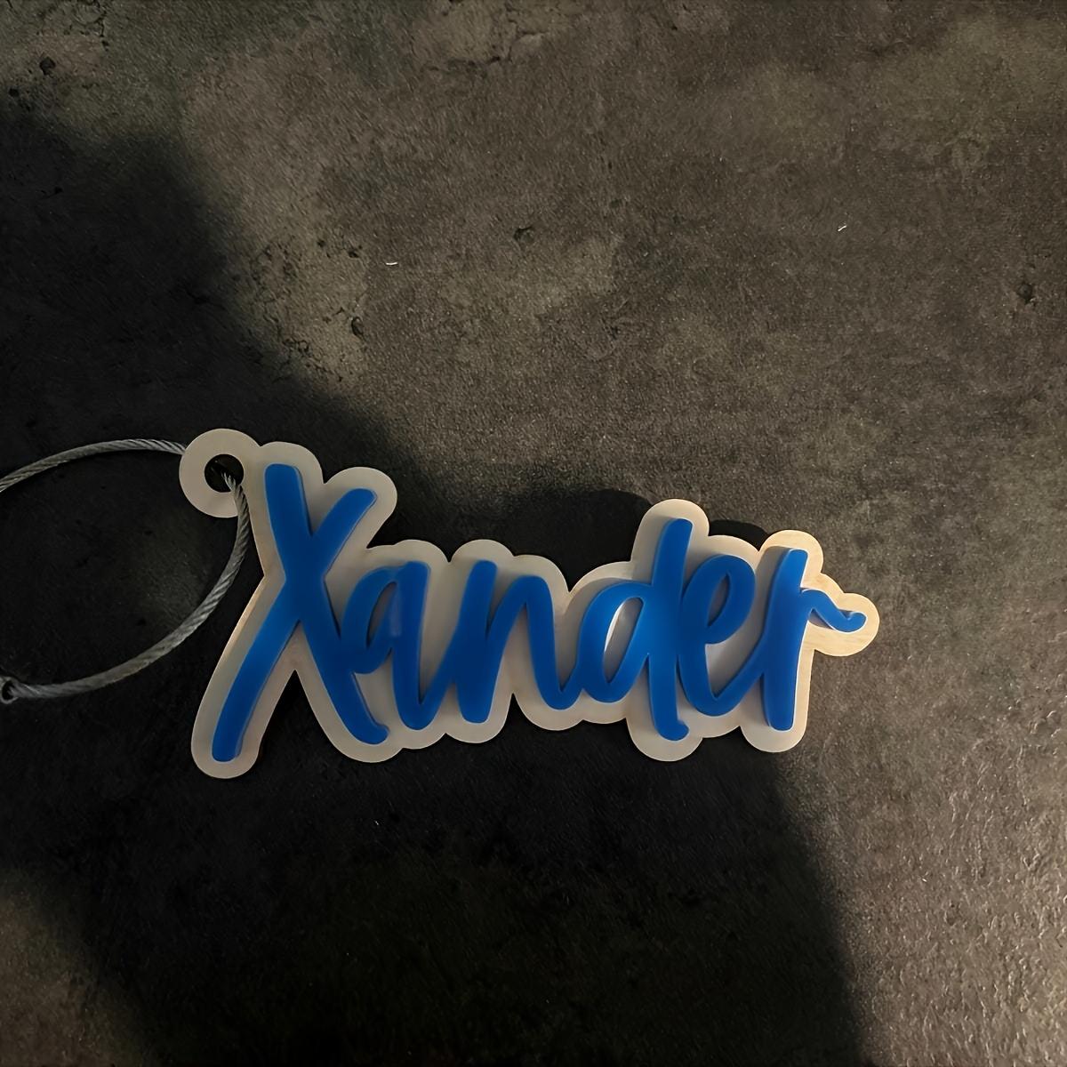 Personalized 3D Acrylic Keychain - Custom Smooth Name Tag with Vibrant Colors, Durable Metal Ring, And Heart-Shaped Design, Perfect for Christmas And Birthday Gifts, Cute Keychain Accessory, Gift Item, Playful Design, Colorful Decoration