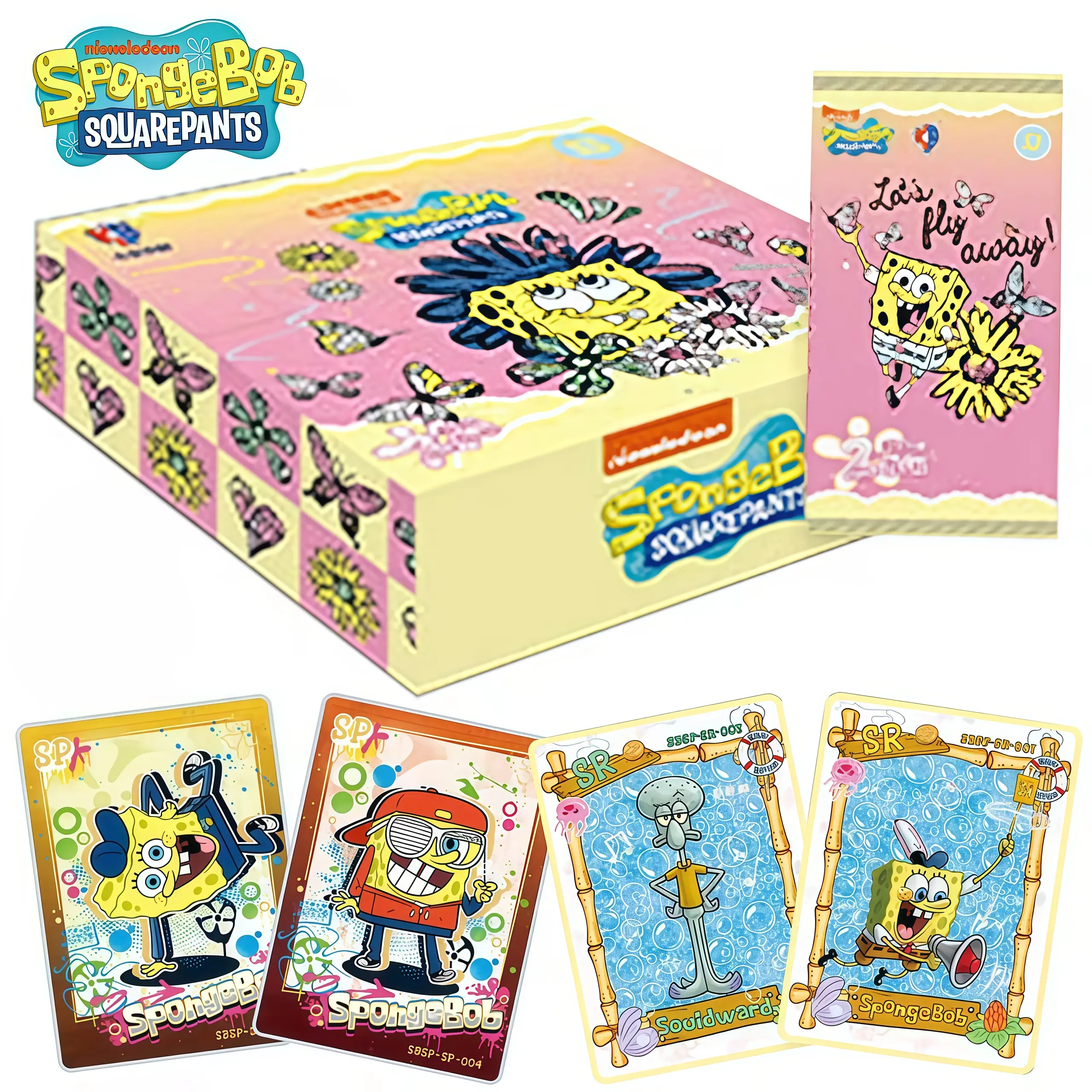 Official SpongeBob Kabao Sealed Booster Box - 30 Trading Card Packs, Blind Non-Sports Cards Boxes and Packs, New Anime TCG CCG Collectible