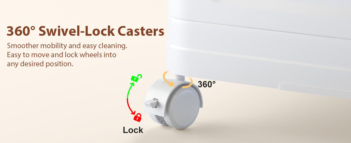 4 Tier Stackable Plastic Storage Bins with Lid and Wheels - 23 QT Closet Organizers and Storage, Foldable Storage Containers, Organization and Storage Boxes for Craft, Home, Pantry, Dorm, Grey