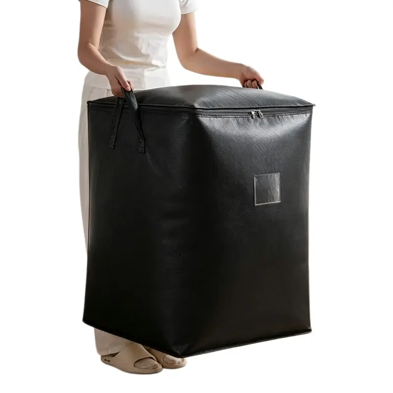 2pcs Thickened heavy-duty moving bags, portable luggage bags for going out, large-capacity clothes and quilt storage bags, travel foldable clothes and cotton quilt packing bags