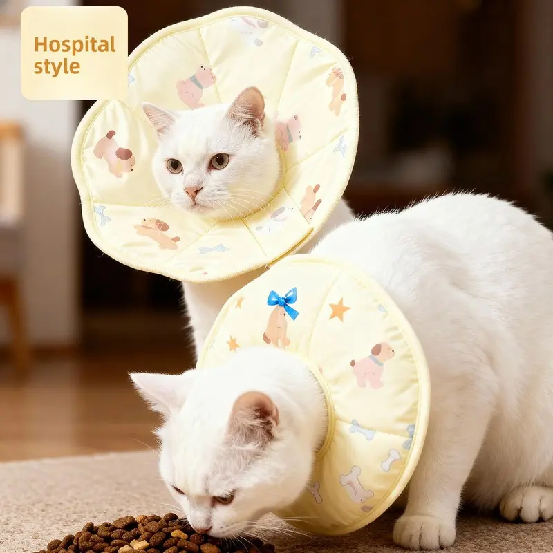 Elizabethan collar deepened pet head cover cat neutering surgery anti scratch bite shame collar dog anti licking artifact pet protective gear for recovery period