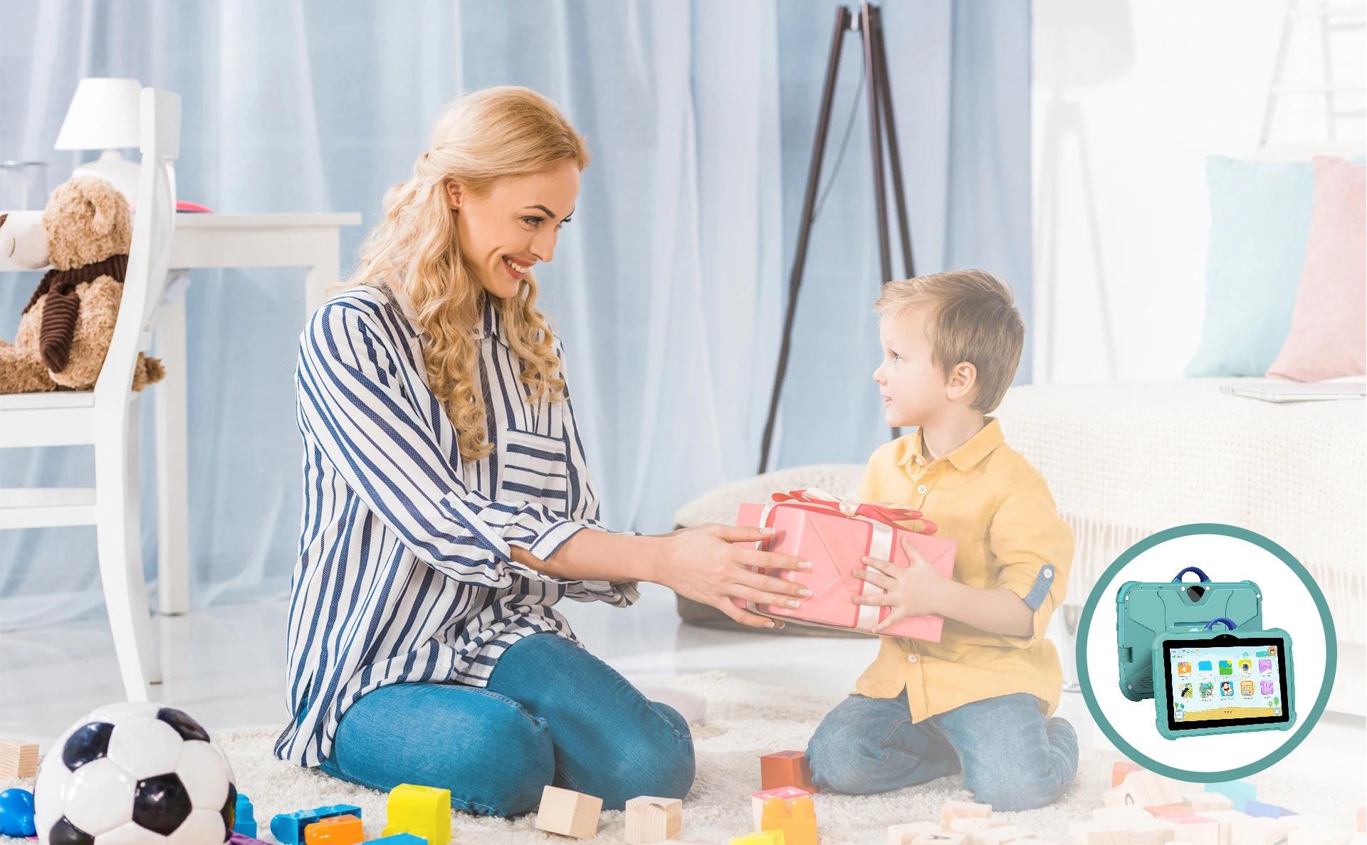 7-Inch Kids Tablet with Android 13 - Quad Core 4GB RAM 64GB Storage, Educational Learning Device with Parental Control & Child-Friendly Design tablet educativa