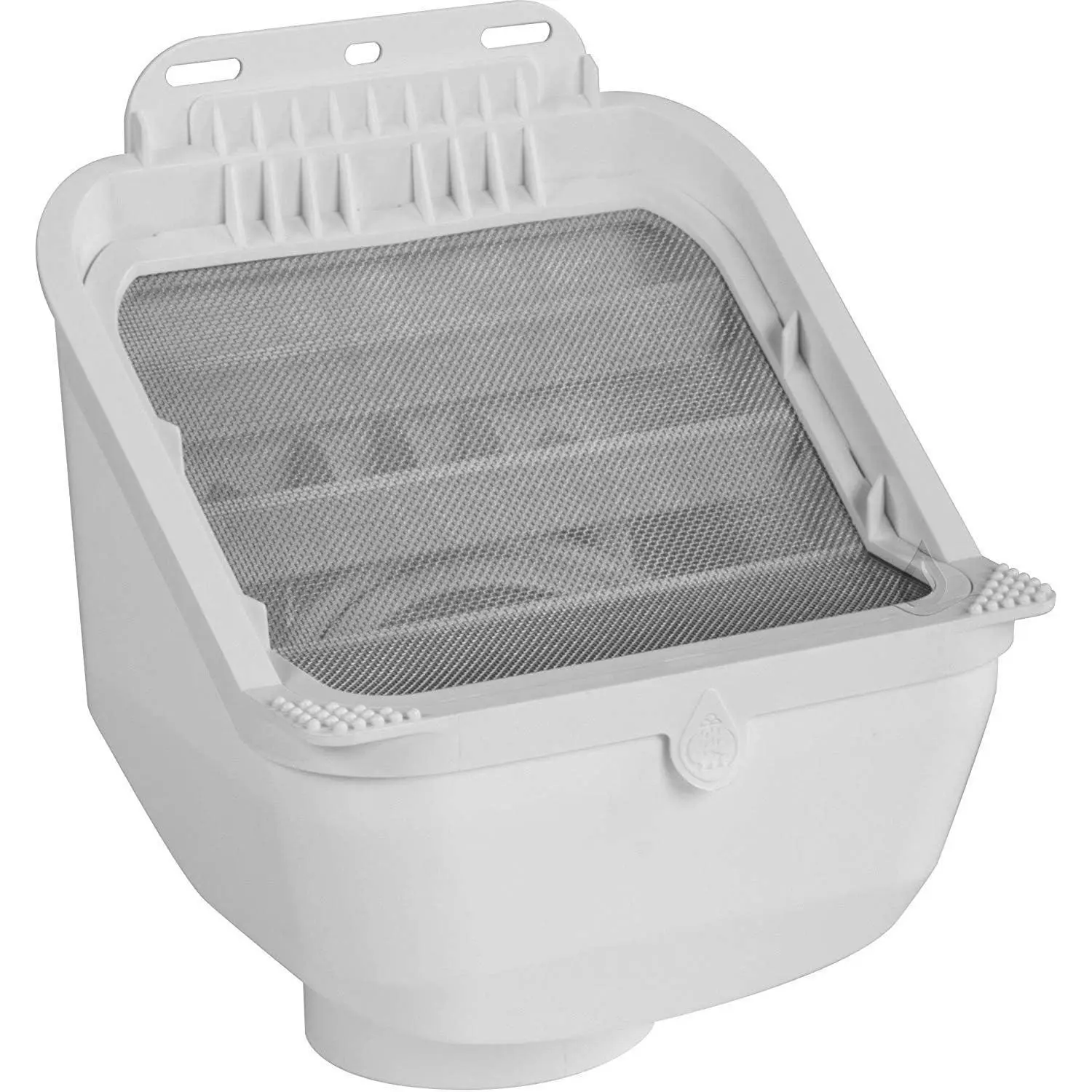 Leaf Eater Advanced 2"x 3"or 3"x 4" Downspout Filter | 955 Micron Angled Mesh Filter Screen, Compact Design, Easy Installation, Easy Maintenance