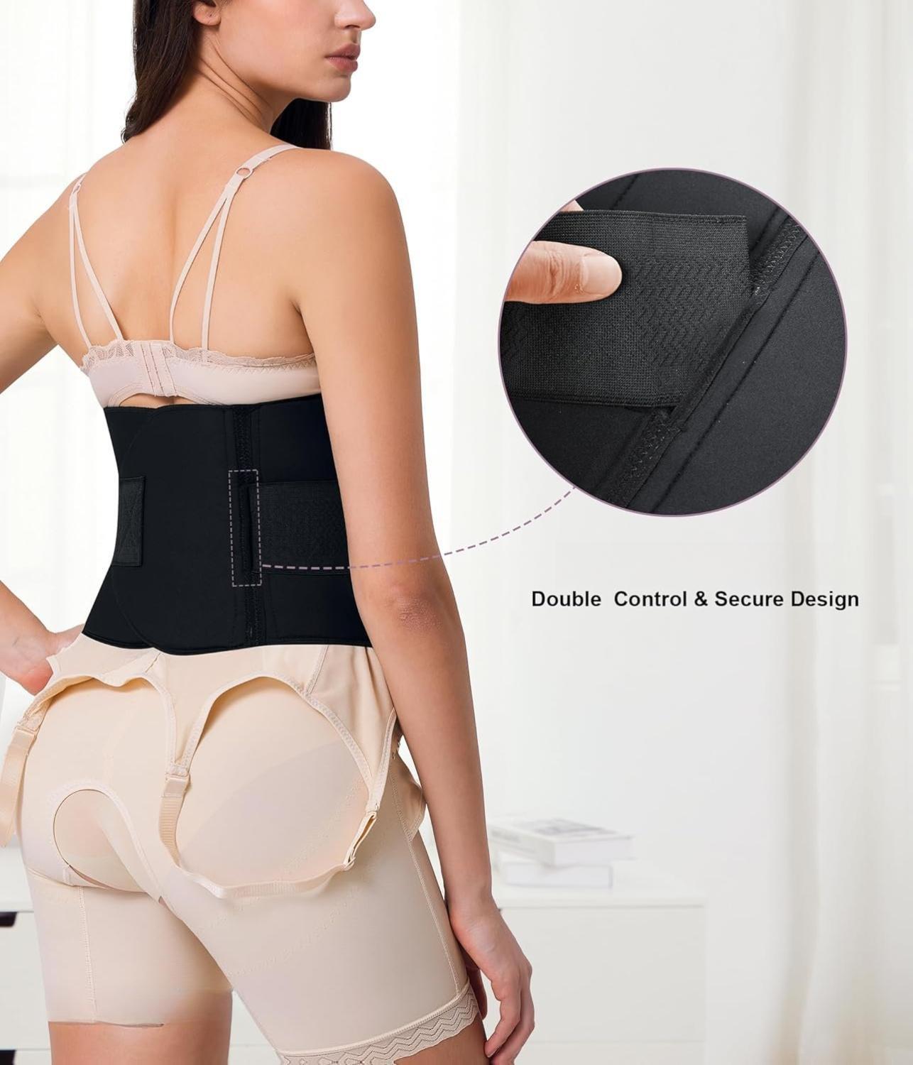 MUSE NOTE Women's Soft 360 Lipo Foam Ab Board - Post-Surgery Shapewear with Abdominal Compression, 360 All-Round Wrap, Elastic Stretch, Cotton Fabric, Adjustable Rubber Band, Seamless Discreet Fit for Tummy Tuck Recovery, Body Contouring, Pain Relief