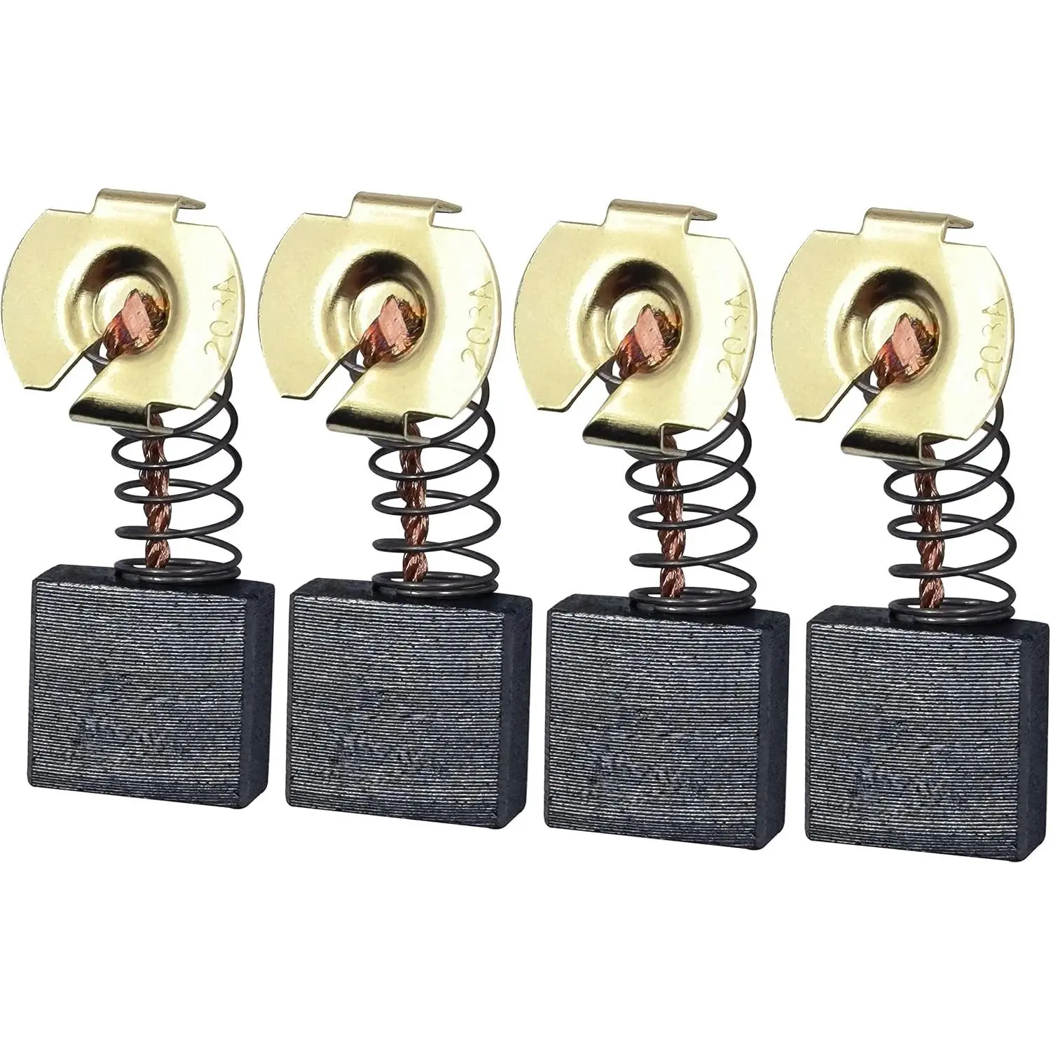 4-pack CB203 Carbon Brushes For Makita CB200 CB204 | For Makita 191953-5 191957-7 Angle
