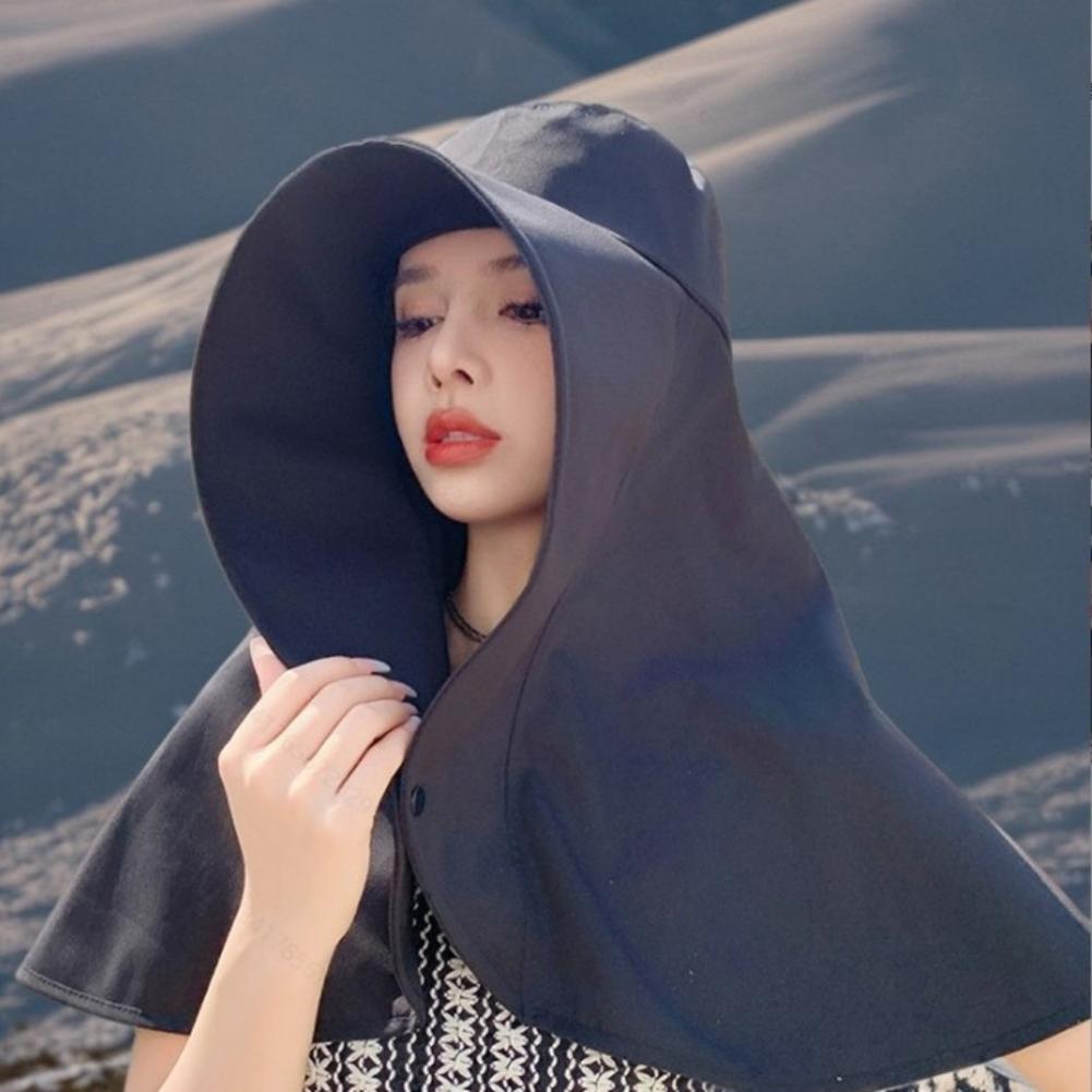 [Mother's Day Gifts]Summer Outdoor UV Protection Sun Hat for Women, Neck Flap Beach Cap, Lightweight & Breathable Wide Brim Design