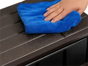HECASA Hot Tub Steps Outdoor Spa Steps with Storage, Hot Tub Stairs Non-Slip Steps for Outdoor Indoor, 36 Inches Black/Brown, Deluxe Spa, Assembly Required