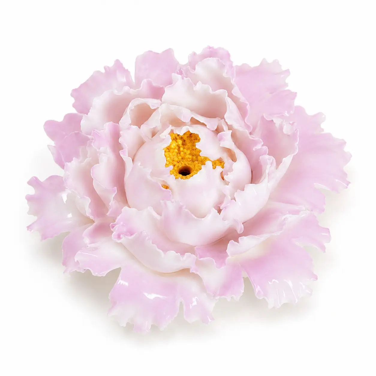 Handmade Ceramic Peony Incense Holder, Kaolin 3D Petal Scent Diffuser, Dual Use Essential Oil Stone, Home Decor, Gift Idea, Scented Oil Diffusers