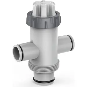 Pool Fittings Dual Split Hose Plunger Valve, Pool Parts Replacement Shut-Off Valve with Dual inlets for Above Ground Pool