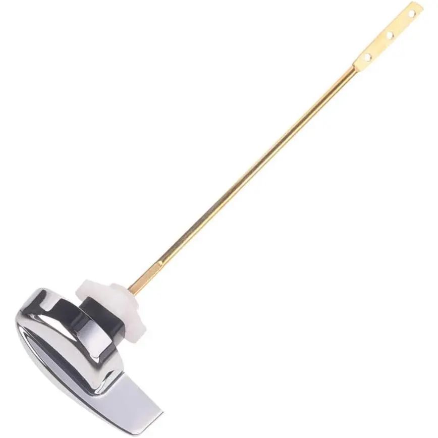 Universal Toilet Tank Flush Lever - Deluxe Side Mount Brass Handle Replacement Fit Most Toilets