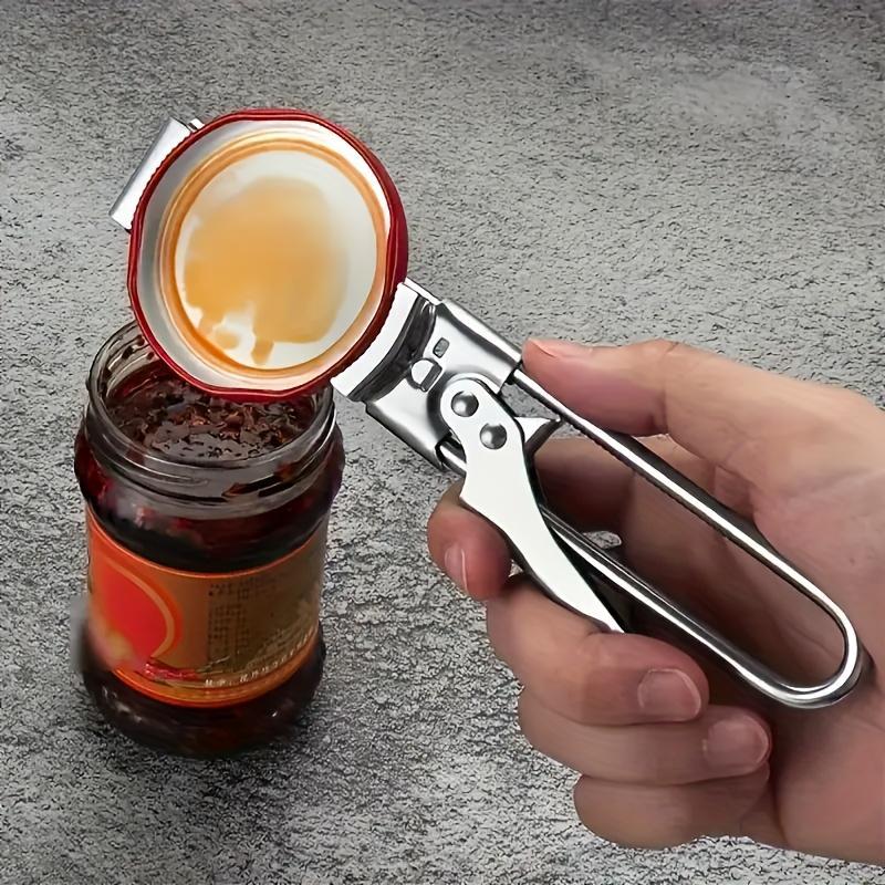 Stainless Steel Adjustable Jar & Bottle Opener - Multi-Functional Kitchen Tool with Ergonomic Grip for Easy Opening of Jars, Cans, and Bottles, Kitchen Tool Opener | Ergonomic Grip Design | Stainless Steel Tool, Jar Openers for Kitchen