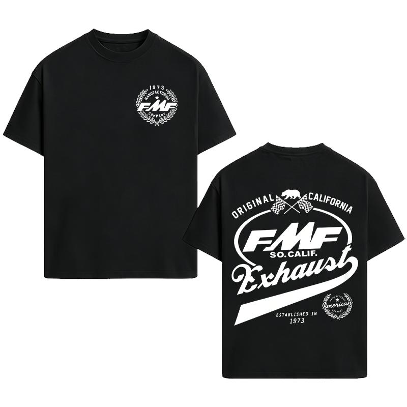 FMF Exhaust Hoodie - Sweatshirt - TShirt, California Original 1973 Racing Shirt, Motocross Dirt Bike FMF SoCal Shirt, Vintage Motorcycle Biker Garage Style Gift, Full Colors