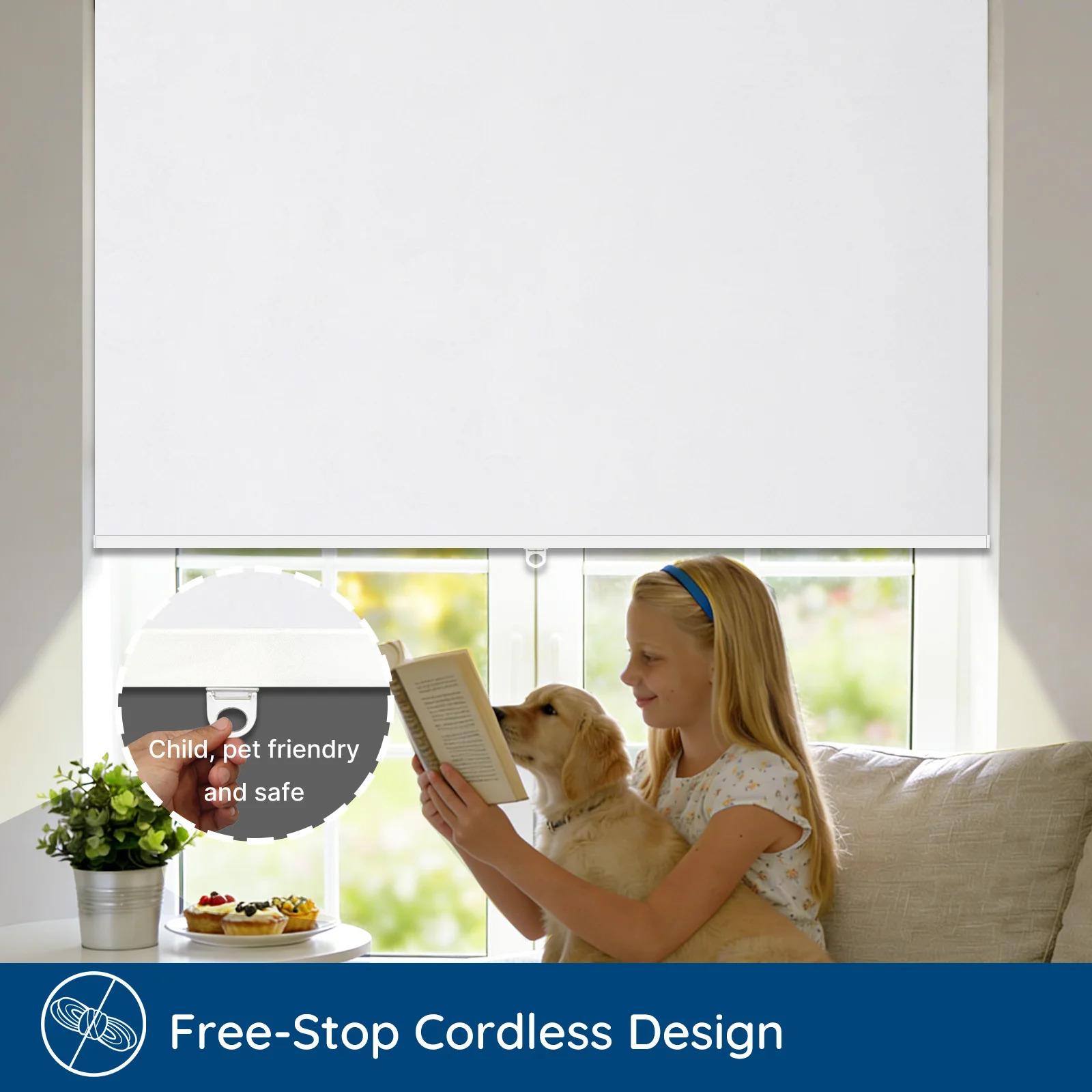 Cordless roller blinds, made of 100% blackout polyester fabric, with a modern design, suitable for homes, hotels, offices, and French windows.Automatic control, waterproof, UV resistant, environmentally friendly, and provides enhanced privacy. Cordless roller blinds, made of 100% blackout polyester fabric, with a modern design, suitable for homes, hotels, offices, and French windows.Automatic control, waterproof, UV resistant, environmentally friendly, and provides enhanced privacy.