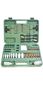 THE WELL KEPT Universal Cleaning Kit for All Guns - Brushes for Pistol, Handgun, Shotgun, Rifle - Elite Brass Rods and Accessories for Men