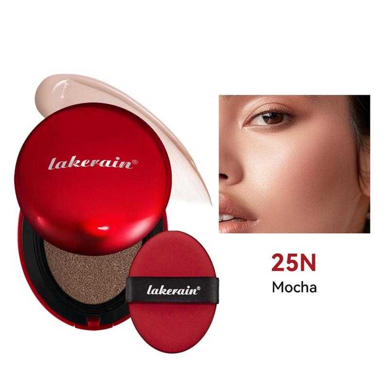 Long-Lasting Air Cushion Balm Foundation, Lightweight Moisturizing Makeup Base & Cream for Women & Girls