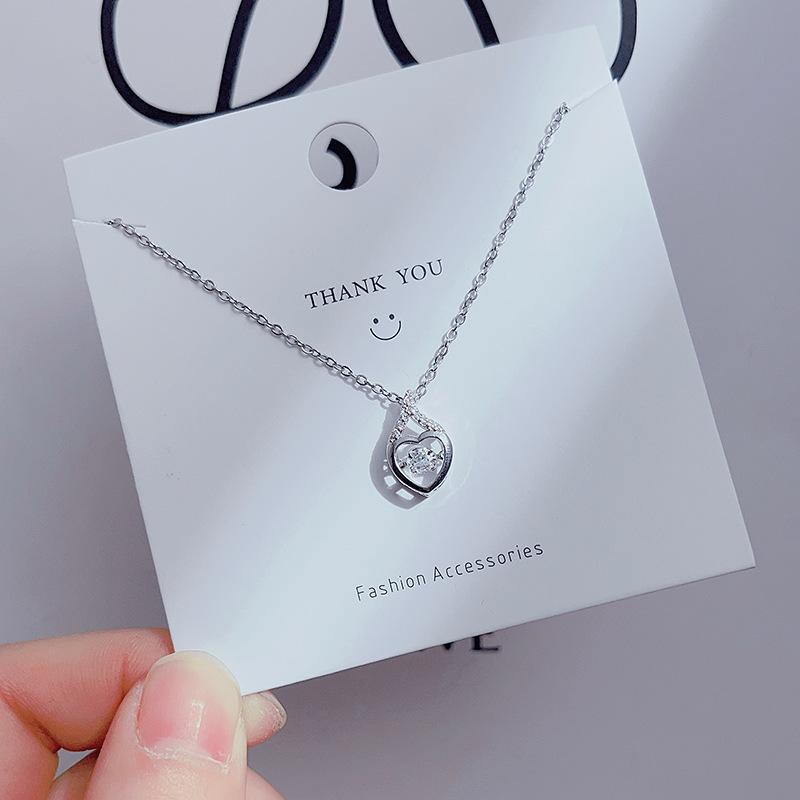 Women's Niche Design Smart Necklace, Simple Clover Pendant Clavicle Chain, Geometric Choker Jewelry