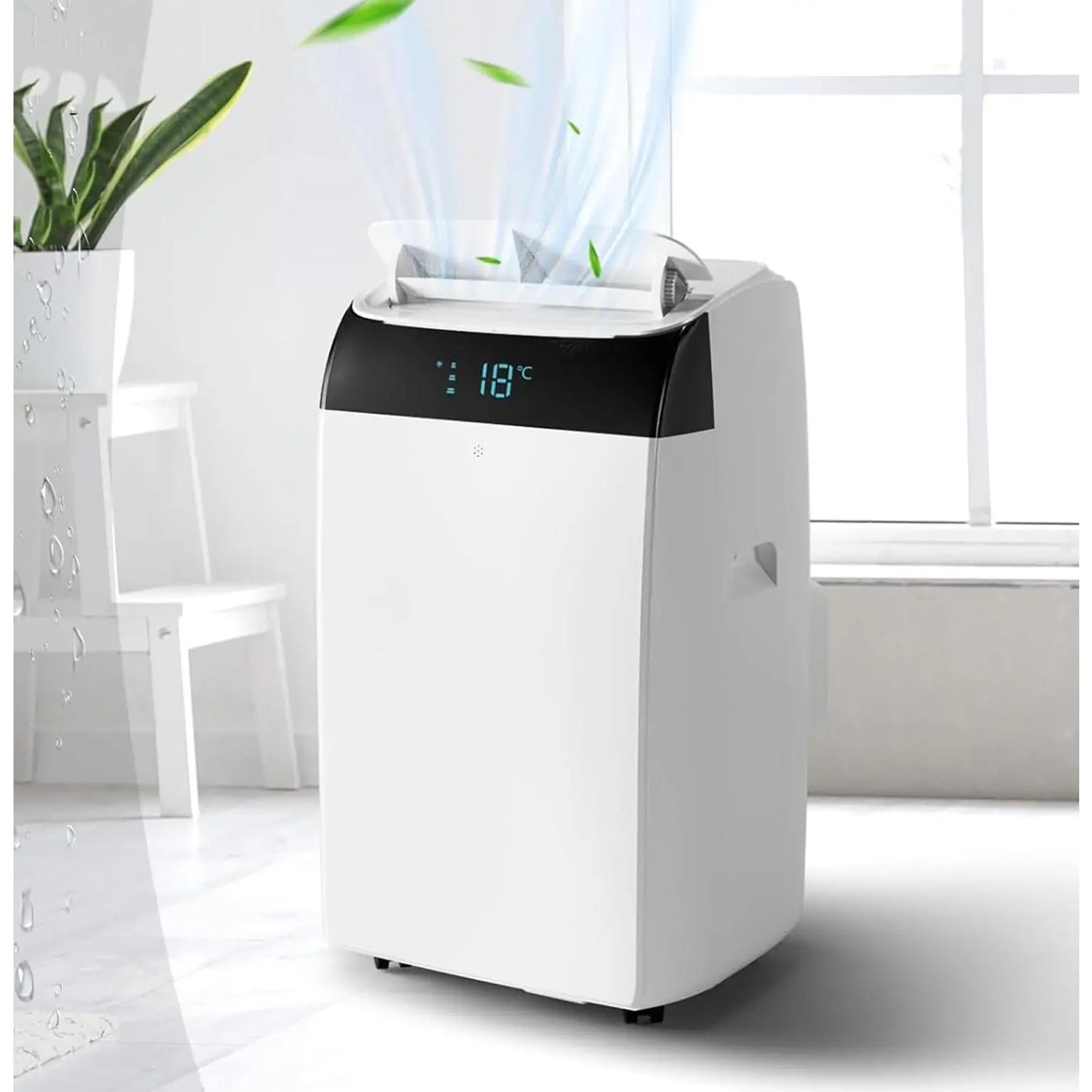 Portable Air Conditioner 14000 BTU 3 in 1 AC Unit for Large Room 750 Sq Ft with Dehumidifier Fan Remote Control Window Kit Included