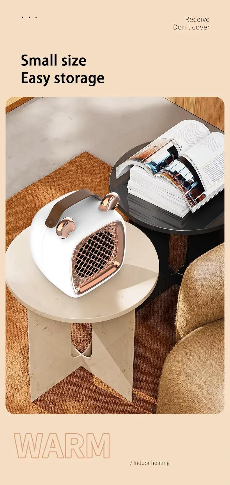 Portable Ceramic Space Heater with Fan, Fast & Quiet Indoor Room Heater for Cat and Dog Houses, Office Desk & Small Rooms, Safe Compact Electric Winter Room Warmer Gift for Thanksgiving Portable Ceramic Space Heater with Fan, Fast & Quiet Indoor Room Heater for Cat and Dog Houses, Office Desk & Small Rooms, Safe Compact Electric Winter Room Warmer Gift for Thanksgiving