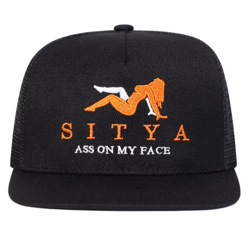 2026 Unisex Letter Embroidered Hip-Hop Mesh Cap, Adjustable Sun Protection Casual Hat for Outdoor Sports, Spring and Autumn Travel, Beach Vacation