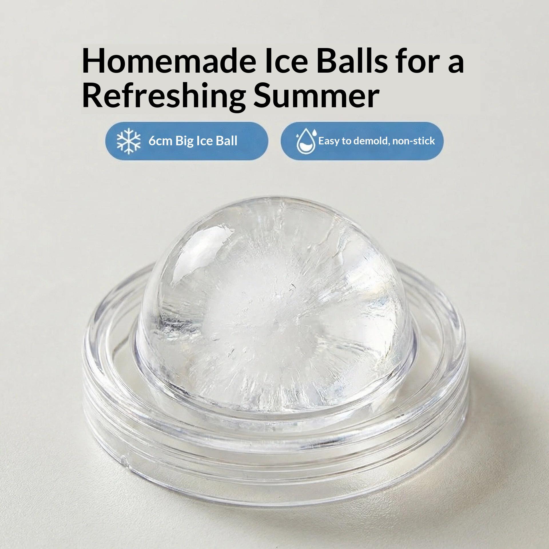 New portable foldable ice ball cup with built-in straw, silicone food-grade ice cup mold, convenient for summer outings