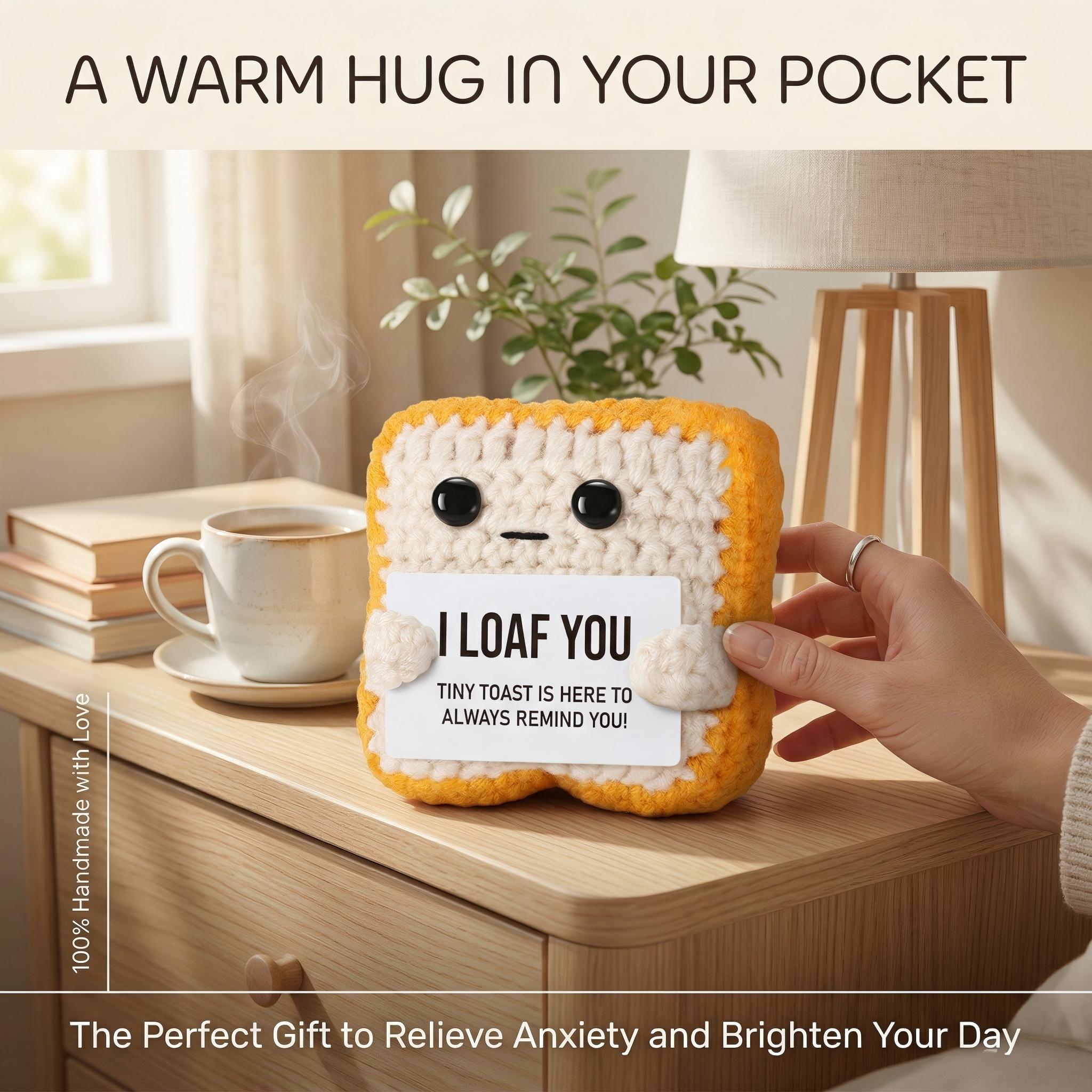 Cute Handcrafted Crochet Stuffed Mini Doll Premium Cotton Yarn Skin-Safe Durable Dense Stitches Not Easy to Break Multi-Use as Ornament Keychain Bag Hanging Decor Sweet Gift for Birthday Christmas Graduation Baby Shower Anniversary Family Friends