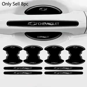 8pc Car Stlying Door Handle Bowl Anti-scratch Protective Stickers For Chevrolet Aveo Captiva Cruze Equinox Impala Lacetti Spark Sonic Tahoe Accessories