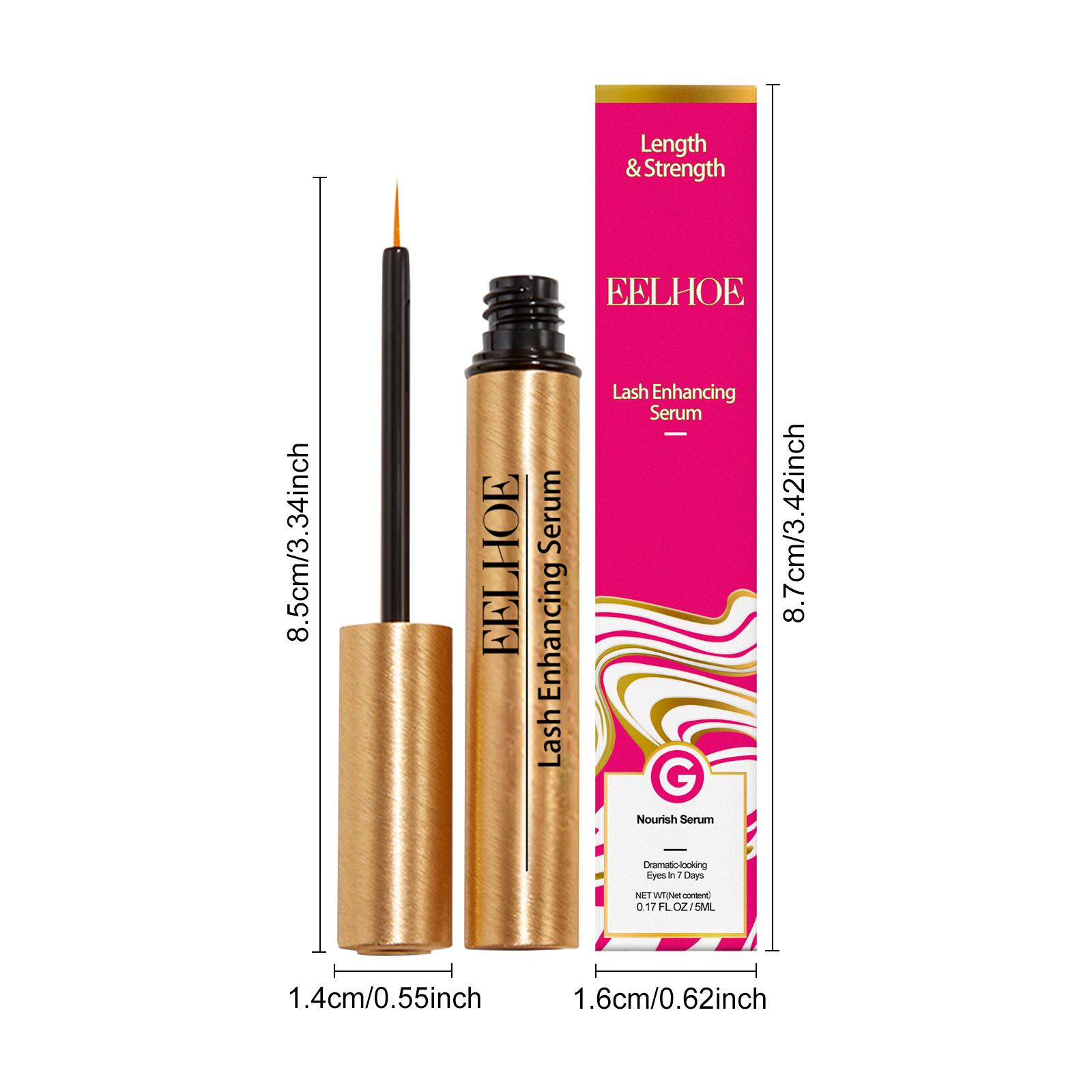 EELHOE Eyelash Liquid Natural Long And Curly Eyelashes Black Thick Moisturizing Mild And Beautiful Eyelash Liquid