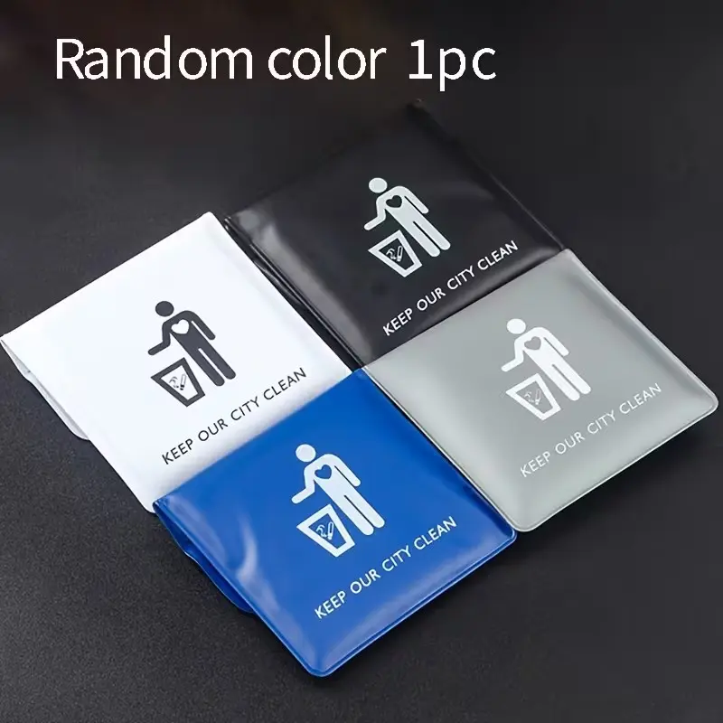 Portable Pocket Ashtray, Random Color Outdoor Travel Cigarette Butt Storage Pouch, Mini Smokers Accessory, Compact Cigarette Ash Bag