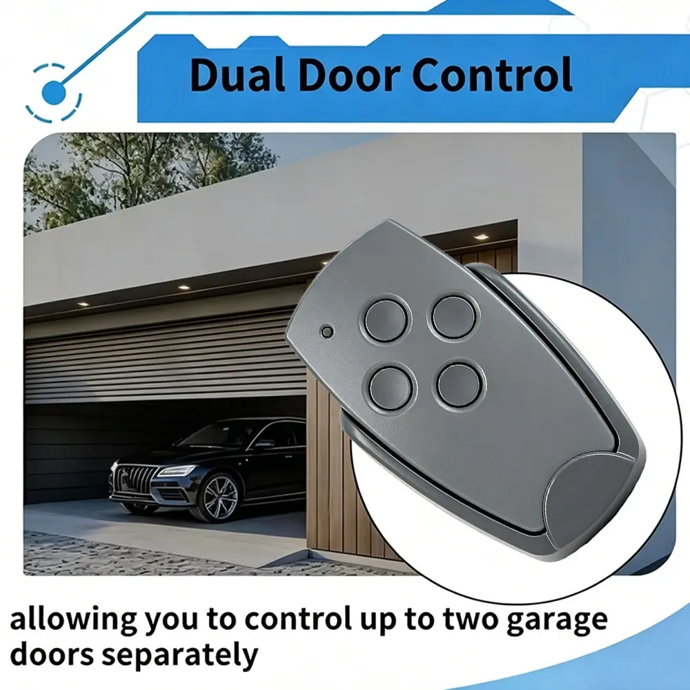 1pc 4-Button Digital D304 433mhz Garage Door Remote Control, Four-Key Roller Shutter Remote, Convenient Easy-To-Use Replacement Remote